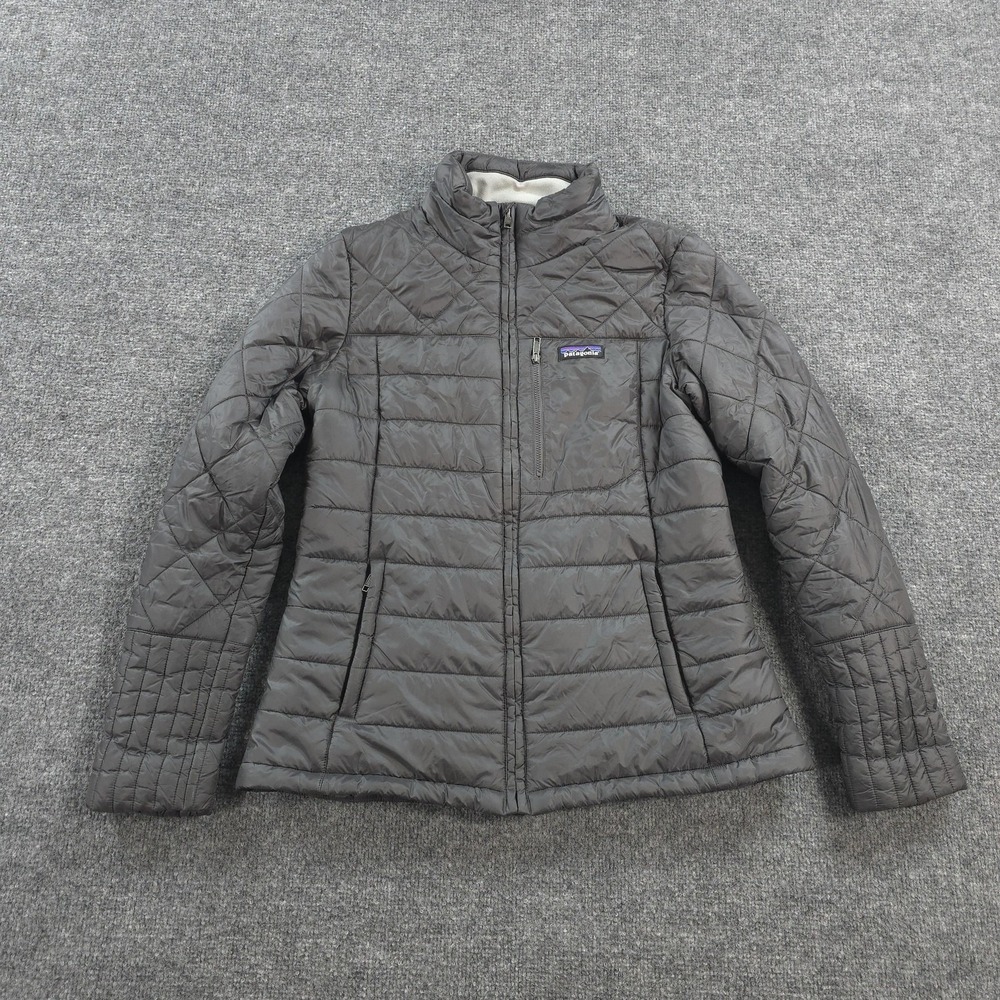 Patagonia Jacket Womens M Gray Radalie Insulated Quilted Puffer Hiking Outdoors